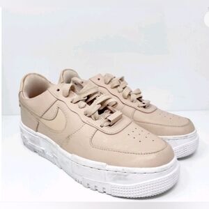 Nike Air Force 1 AF1 Pixel Beige Pink White Women's size 9  CK6649-200